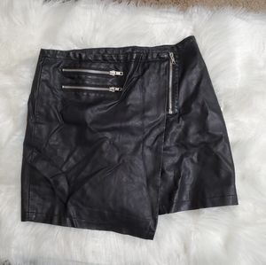Faux Leather Skirt